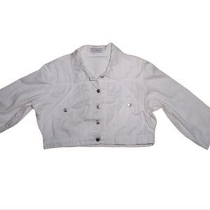 Jamie Nicole white cropped jacket L